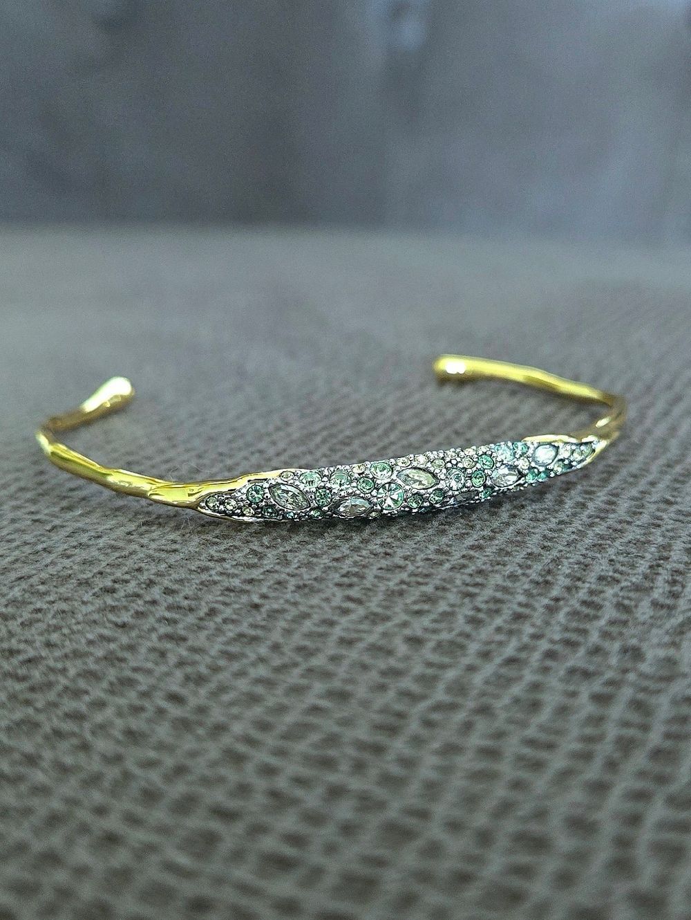 Alexis Bittar "Solanales" Thin Crystal💎 Cuff Bracelet